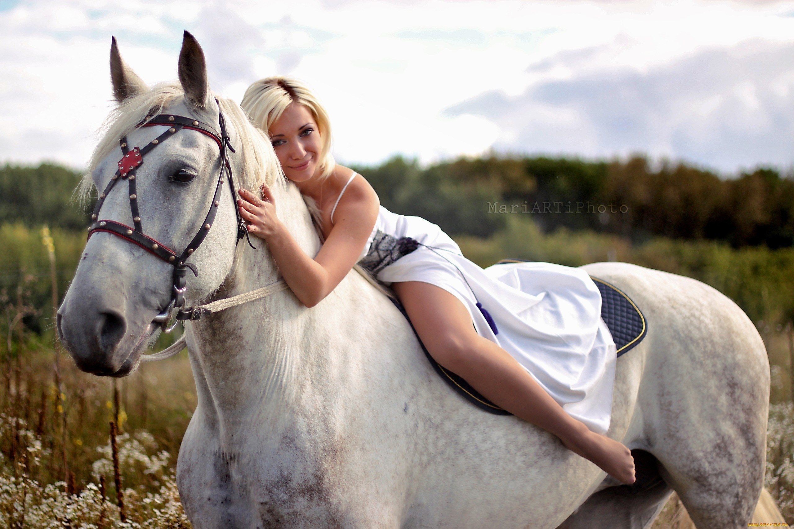 -Unsort Блондинки, девушки, unsort, блондинки, конь, лошадь, наездница, вса...